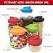 Masontops Multi Top - 2PK - Wide Mouth Mason Jar Lids with Pour Spout and Flip Cap – Sip, Pour, Store & More - Pour Spout Lid - Jar Not Included