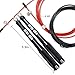 WODSKAI Speed Jump Rope-360° Swivel Ball Bearing-Adjustable Skipping Ropes-Best for Double Unders, MMA, WOD, Crossfit, Boxing Training-Come with a Carrying Bag, Free Extra Cable