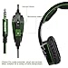 SADES PS4 Gaming Headphone SA930 3.5MM Stereo Surround Lightweight Gaming Headset with Microphone Volume Control for PC/MAC/PS4/Smartphone/Tablets (Black+Green)thumb 4