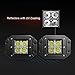 Automotive Heavy Duty LED Work Lights (Wiring + 2pcs 12W Spot Beam[Flush Mount])