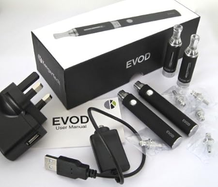 Kanger EVOD Elektronische Zigaretten Starterkit Schwarz Nikotinfrei