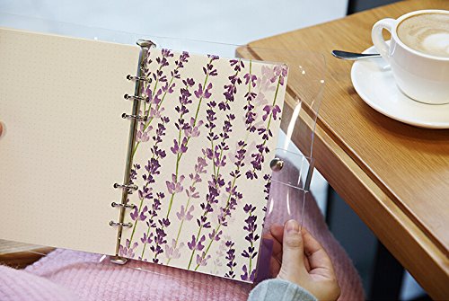 Funcoo Plastic Planner Index Dividers Category Page Tab Indexing Cards for A5 6-Holes Ring Binders/Planners Notebook/School Stationery, 6 Sheets/Pack, 2 Pack (Style-1)