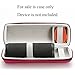 Hard Case Travel Carrying Storage Bag for JBL Flip 4 / JBL Flip 3 Wireless Bluetooth Portable Speaker. Fits USB Cable and Wall Charger- Red