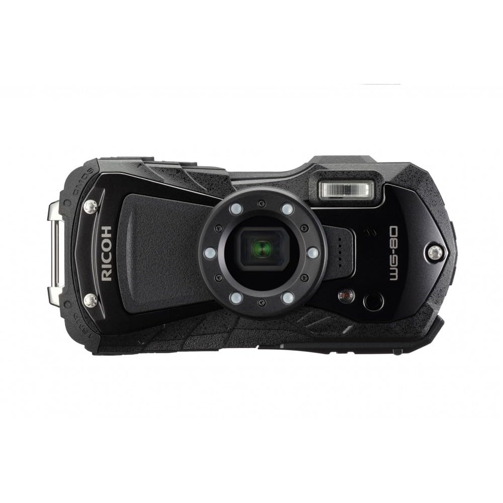 Ricoh WG-80 Black Waterproof Digital Camera Shockproof Freezeproof Crushproof 03122