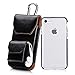 iPhone 7 Case, Homelove Vertical Leather Case Holster Belt Clip Pouch with Earphone Holder for iPhone 7, iPhone 6S, iPhone 6 Black (With A Shock-proof Rubber iPhone 7 Case)