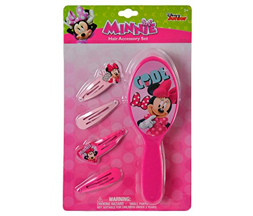 Minnie Mouse Bowtique Hair Brush & Barrettess Accessory Set