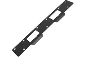 Door Strike Plate, Heavy Duty Double Holes Steel Door Strike Plate Reinforcement Plate, Security Striker Plates for Exterior 