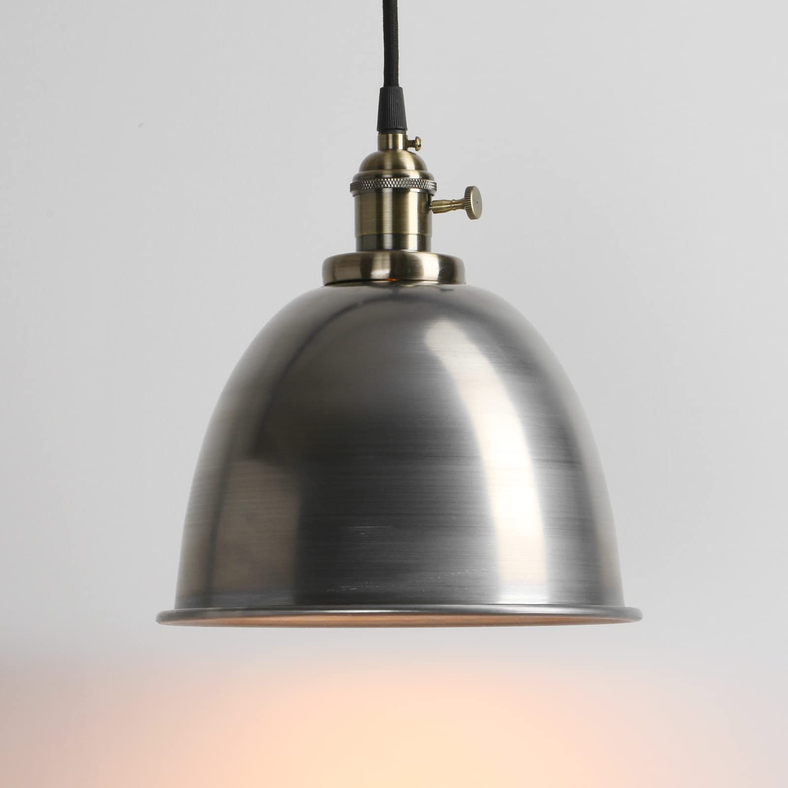 PathsOn Industrial Vintage Loft Bar Kitchen Island Edison Metal Chandelier Hanging Pendant Ceiling Light Lamp Fixture Switch Lighting E27 (Varnish)