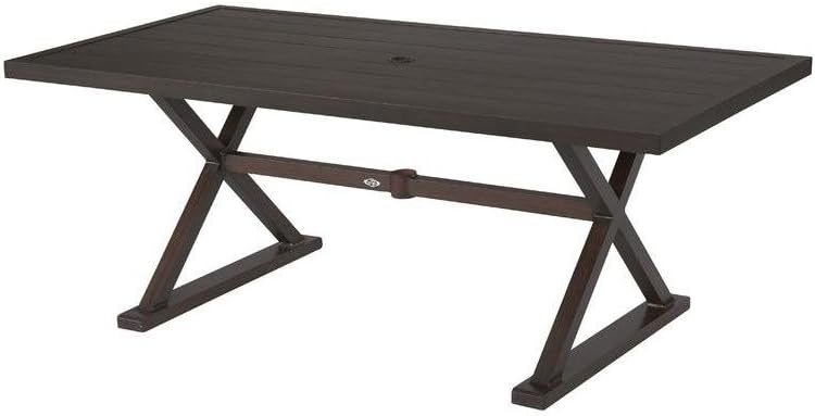 Amazon Com Hampton Bay Woodbury Metal Rectangular Outdoor Patio