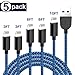 MFi Certified iPhone Charger Lightning Cable, TNSO 5Pack(3/3/6/6/10ft) Extra Long Nylon Braided USB Fast Charging&Syncing Cable Compatible iPhone Xs MAX XR 8 8 Plus 7 7 Plus 6s 6s Plus SE More