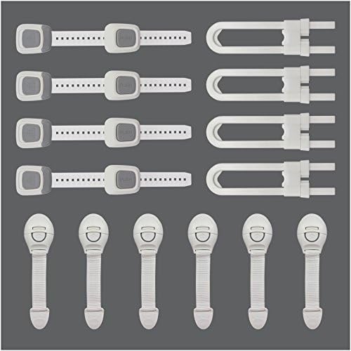 Cazul Goods Baby Proofing Adjustable Safety Locks Kit - 14 pieces