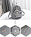 Cute Small Backpack Mini Purse Casual Daypacks Leather for Teen Girls and Women (Grey)