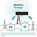 TV Antenna, AKARY Indoor Antenna for TV Digital HDTV Antenna 35 Miles Range Receive Free Channels Support UHF/VHF Signal with 10ft Coaxial Cable