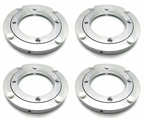 Four (4) 6" Inch (150mm) Aluminum Lazy Susan Bearing Turntable Bearings