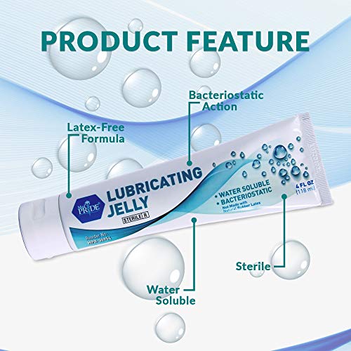 Medpride Lubricating Jelly Tube 4fl Oz Tube Box of 12 Water Soluble
