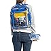 360 DESIGN BOX Heavy Duty Clear Backpack, SeeThrough Bookbag, Transparent Work Travel Bag Blue