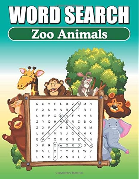 Word Search Zoo Animals Word Find Puzzle Book For Kids And Adults Publishing Greater Heights 9798622916144 Amazon Com Books