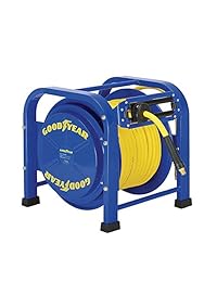 GOODYEAR Elite   Carrete de manguera retráctil de acero resistente con muelle (aire, soldadura, portátil, aceite)