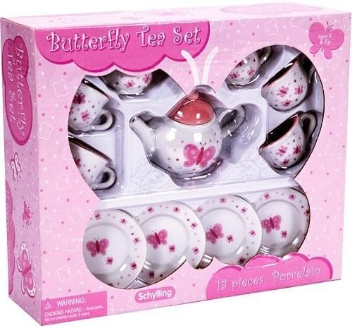 Butterfly Tea Set - Kitchen Play Toys For Ages 8+