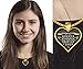 Design Time Gifts to My Daughter - from dad - Always Remember Quote Heart Pendant Necklace