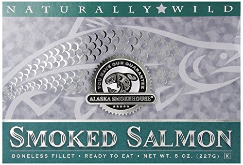 Alaska Smokehouse Smoked Salmon Fillet In Green, 8 Ounce Gift Box