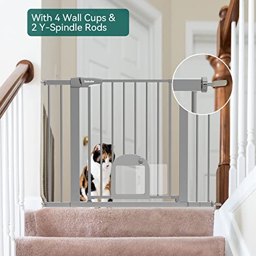 Babelio 36" Tall Upgraded Baby Gate with Cat Door, 2943" Auto Close