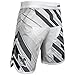 Hayabusa Metaru Charged Brazilian Jiu Jitsu and MMA Shorts (White/Grey, 32)