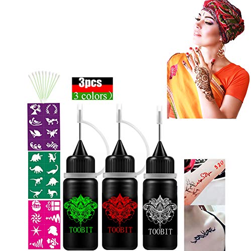 Buy India Temporary Tattoo Kit 3 pcs SemiPermanent Tattoo Paste Jagua