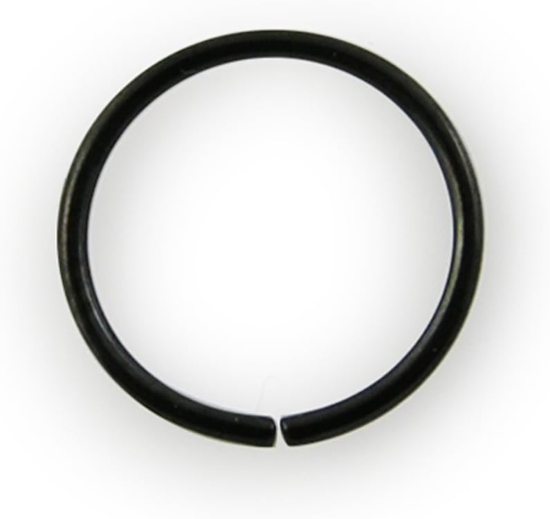 20G(0.8mm) Blackline 316L Surgical Steel Nose Rings Body jewelry