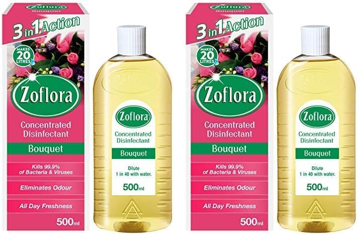 Zoflora Bouquet 500ml Concentrated Disinfectant Pack of 2