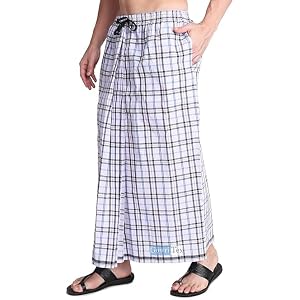 Elastic Premium Cotton Lungis Pack Of 1