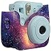 Fintie Protective Case for Fujifilm Instax Mini 8 Mini 8+ Mini 9 Instant Camera - Premium Vegan Leather Bag Cover with Removable Strap, Galaxy