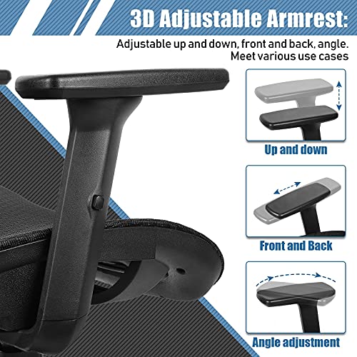 Rottnen ErgoRo Ergonomic Office ChairRolling Desk Chair with 3D