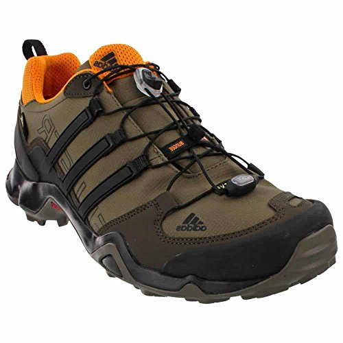 adidas outdoor Men's Terrex Swift R GTX Branch/Black/Umber Hiking Shoes - 12 D(M) US