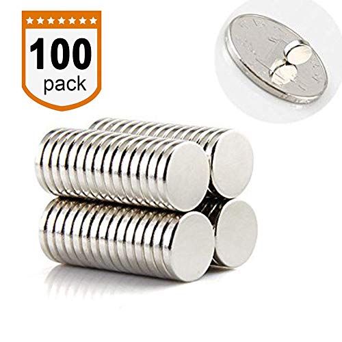 Refrigerator Magnets for Office, Hobbies, Crafts and Science, Push Pin Magnets, Fridge Magnets, Whiteboard Magnets, 5 x 1mm(0.2inch), 100pcs