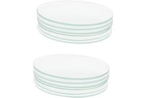 Homoyoyo 10Pcs Round Laboratory Watch Glasses Sturdy Glass Accelerate Evaporation for Teaching