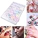 28 Boxes Nail Glitter Chunky Sequins Iridescent Flakes Ultra-thin Tips Colorful Mixed Paillette with Craft Containers, Face Body Hair Nail Art by Magicdo