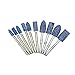 Unigift 100PCS Of 3MM Pole 4-10mm Blue Polishing Grinding Head Abrasive Mounted Stone Drill Bit Set for Engraving Cutting Buffing Suit