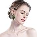 9 Pair Gold Earrings for Women Large Gold Disc Flower Woven Twisted Leaf Earring Statement Geometric Earrings Jewelry Christmas Gifts