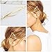 Zittop Elroy Ramsden 6pcs Minimalism Pearl Rugby Triangle Gold Geometry Hair Clips, Hairpin Fixture Accessories for Girls and Women