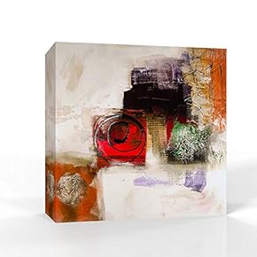 Wall26-Canvas Wall Art-Abstract Colorful Oil Painting-Giclee Painting Wall Bedroom Living House Decoration Home Art - 12x12 inches