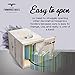 3-in-1 Countree Tissue Box Cover Square: Rustic Farmhouse Bathroom Decor, Potted Lavender & Wood Tissue Box Holder Cube - Enhance Your Home Decor, Perfect for Living Room, Bedroom, Bathroom Storage
