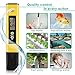 Vminno Digital PH Meter, PH Meter 0.01 PH High Accuracy Water Quality Tester with 0-14 PH Measurement Range for Household Drinking, Pool and Aquarium Water PH Tester Design with ATC