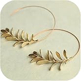 Leaf Earrings for Women Boho Long Gold Hoop Drop Earrings Boho Gold Jewelry Accessories for Party Holiday Outfits Birthday Gifts Trendy Jewelry Gifts