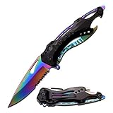 Tactical Speedster Spring Assisted Knife (Ti-Rainbow)