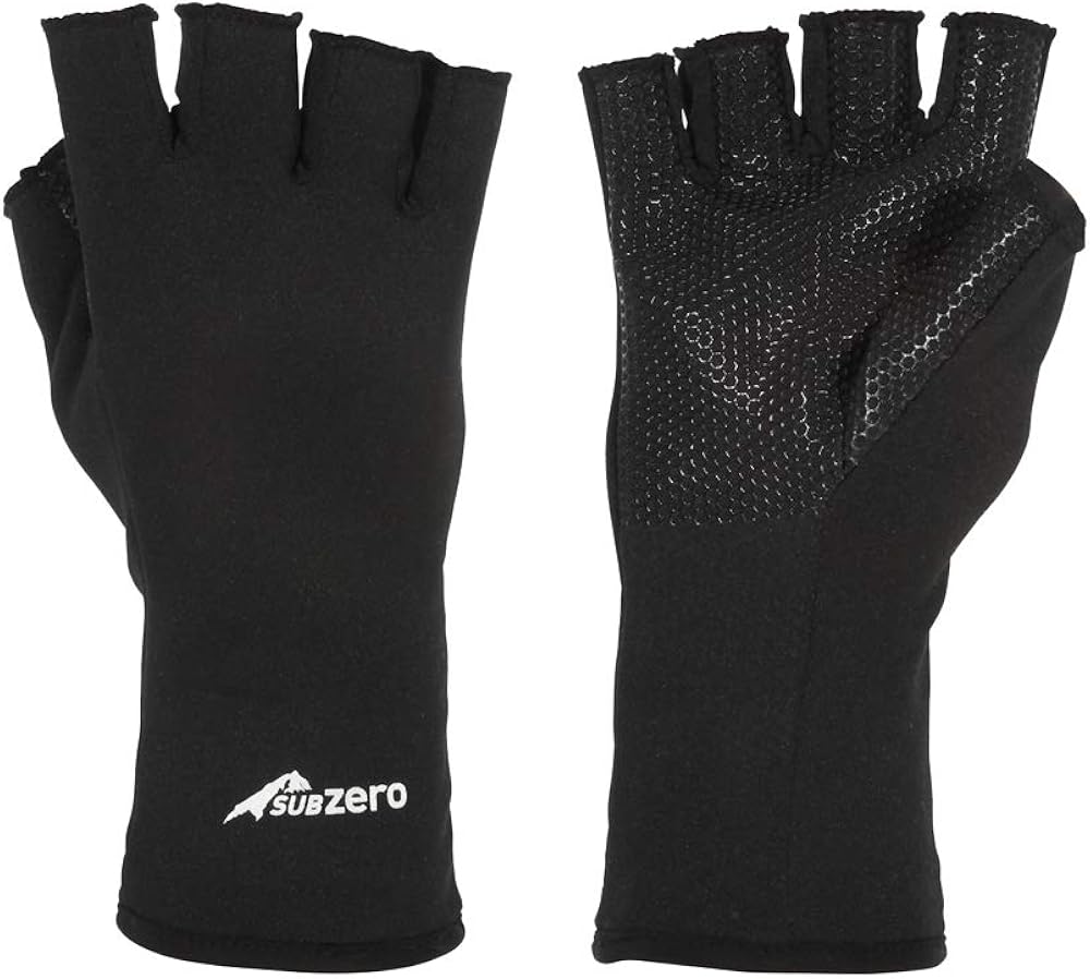 thermal fingerless work gloves