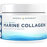 Nordic Naturals Nordic Beauty Marine Collagen Powder, Strawberry - 5.29 Ounces - Collagen Powder Supplement for Healthy Skin, Joints, and Bones, Vitamin C for Antioxidant Support - 30 Servings