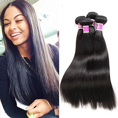 Colorful Queen Brazilian Virgin Hair Straight Remy Human Hair 3 Bundles Weaves 7A Unprocessed Hair Extensions Natural Color 14 16 18Inch