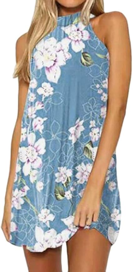 light blue short flowy dress