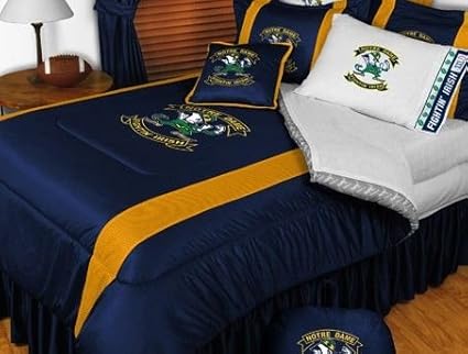 Amazon Com Notre Dame Fighting Irish Ncaa Bedding Sidelines
